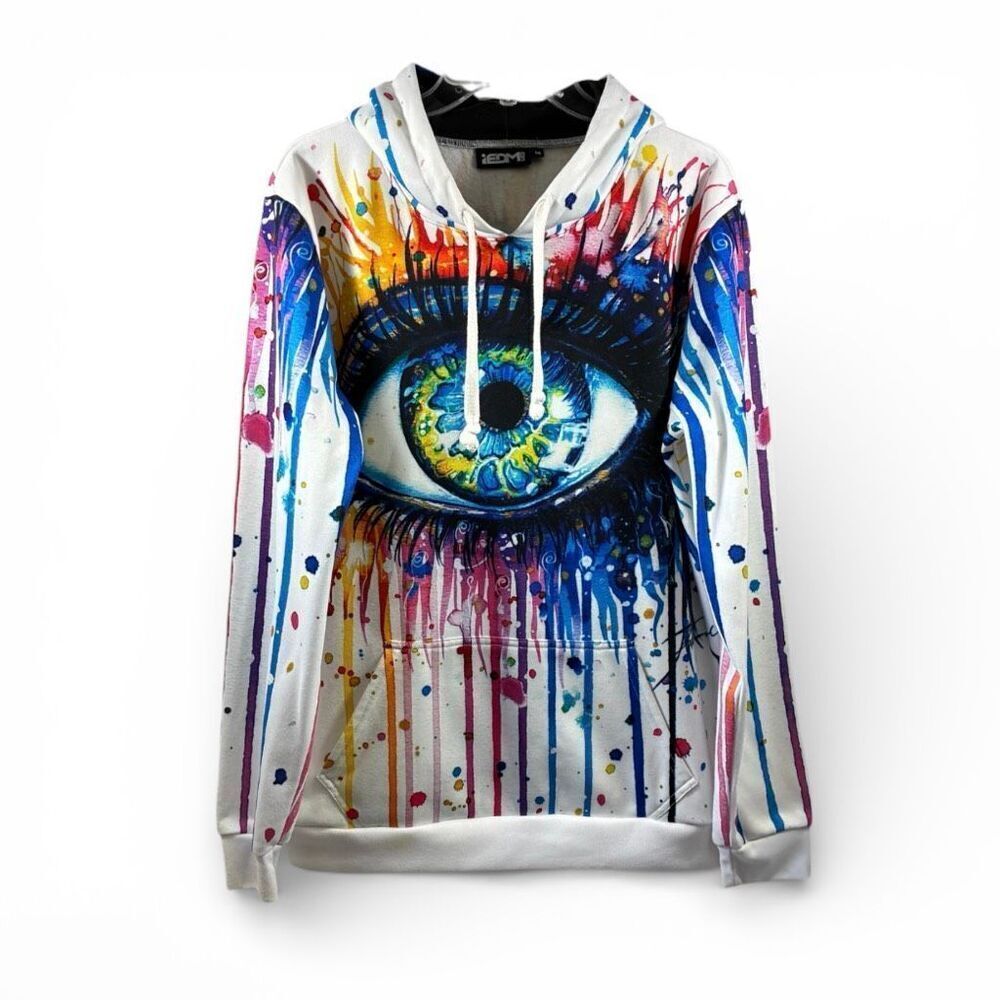 IEDM Eyeball Pullover Hoodie In Multicolor Size M
